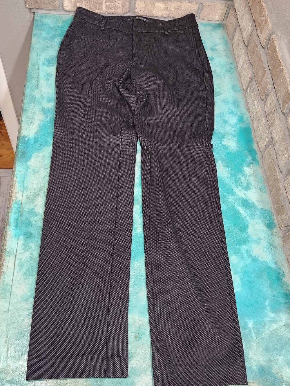 Liverpool Black Patterned Kelsey Trousers, EUC. Size 2.